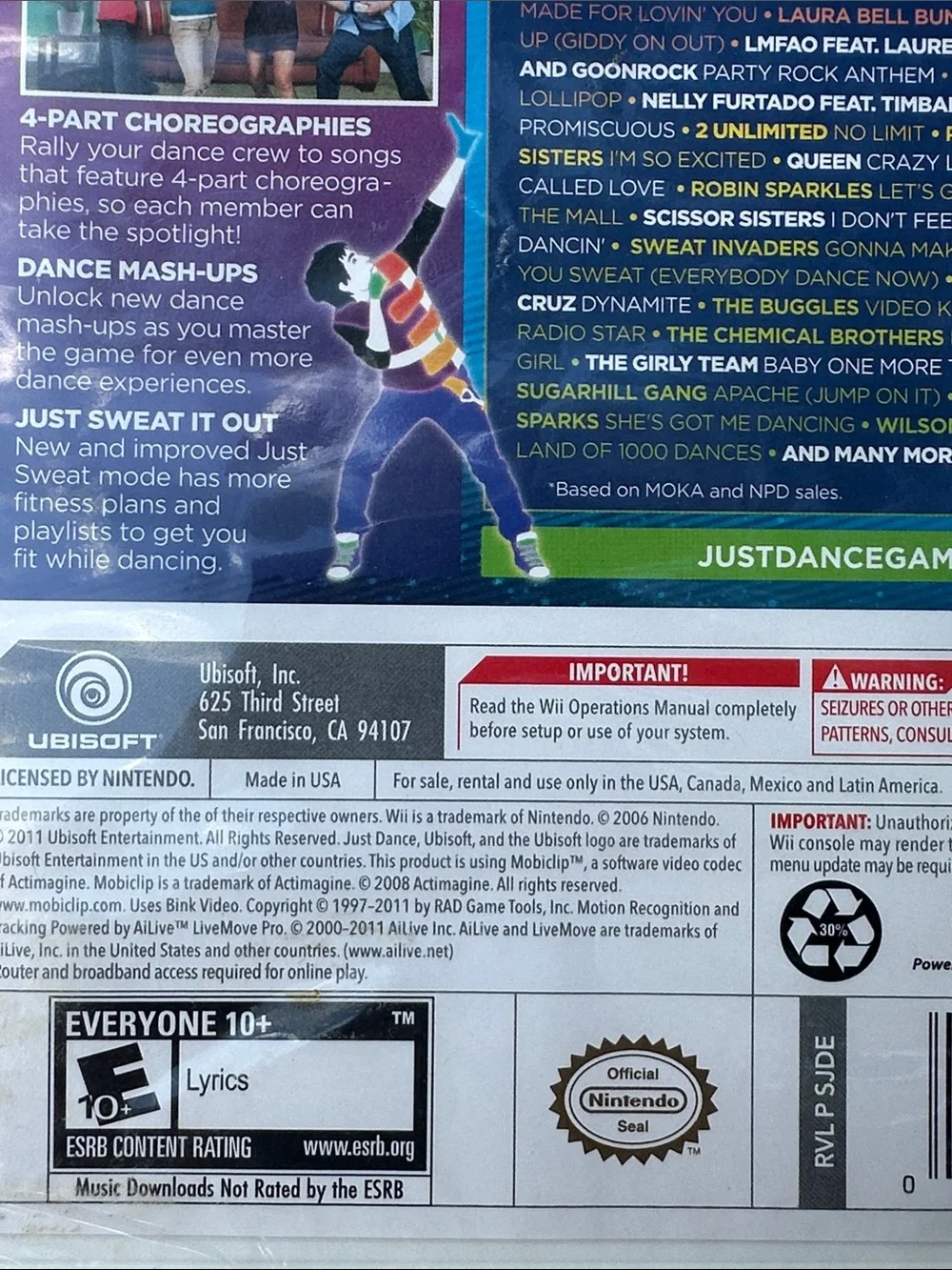 Nintendo active dance